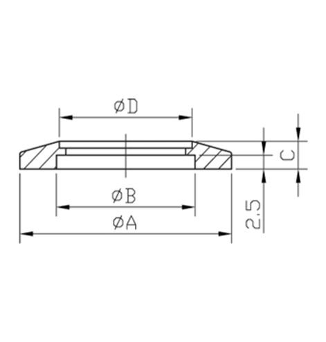 KF NW 10-160 BORED BLANK FLANGE_SIZE