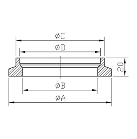 KF NW 80-160 SOCKET WELD FLANG_sIZE